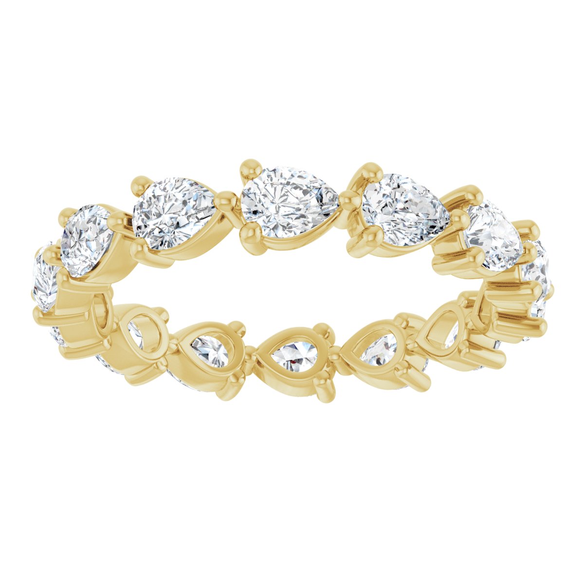 Teardrop Flow Eternity Band
