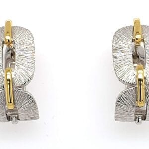 Sterling Silver & yellow Gold earrings