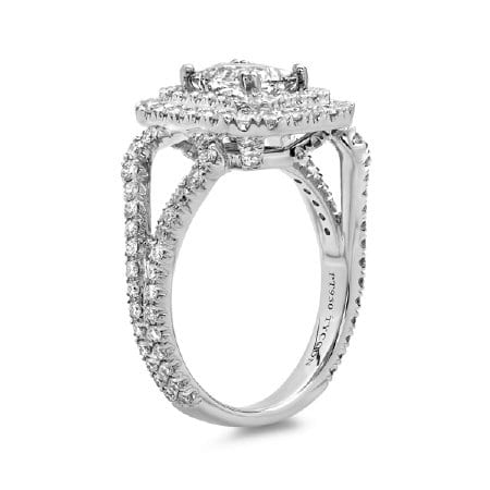 Double Halo Engagement ring
