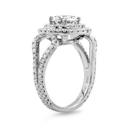 Double Halo Engagement ring