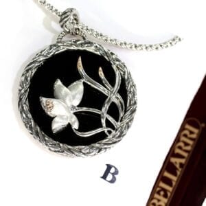 Bellarri Silver onyx pendant