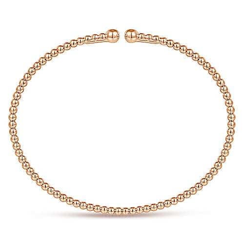 Rose gold bangle bracelet