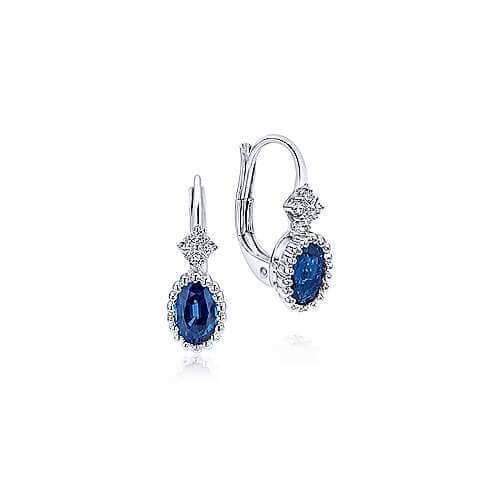 Sapphire drop earrings