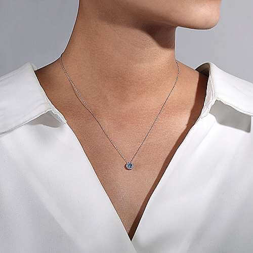blue topaz necklace