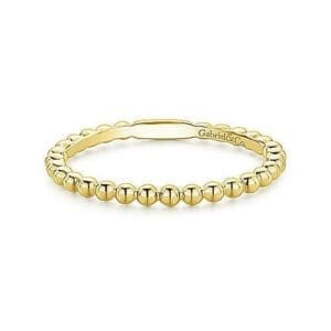 yellow gold stackable ring